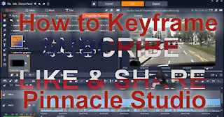 How to keyframe using text editor in Pinnacle Studio