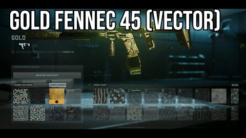 Unlocking the GOLD FENNEC 45 (Vector) in Call of Duty: Modern Warfare II