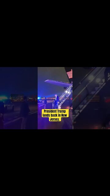 🇺🇸 President Trump lands back in New Jersey #shorts