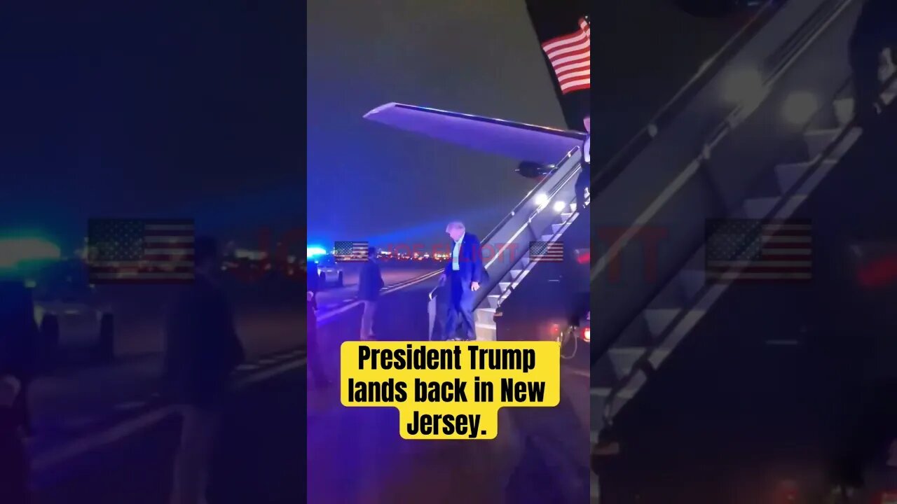 🇺🇸 President Trump lands back in New Jersey #shorts