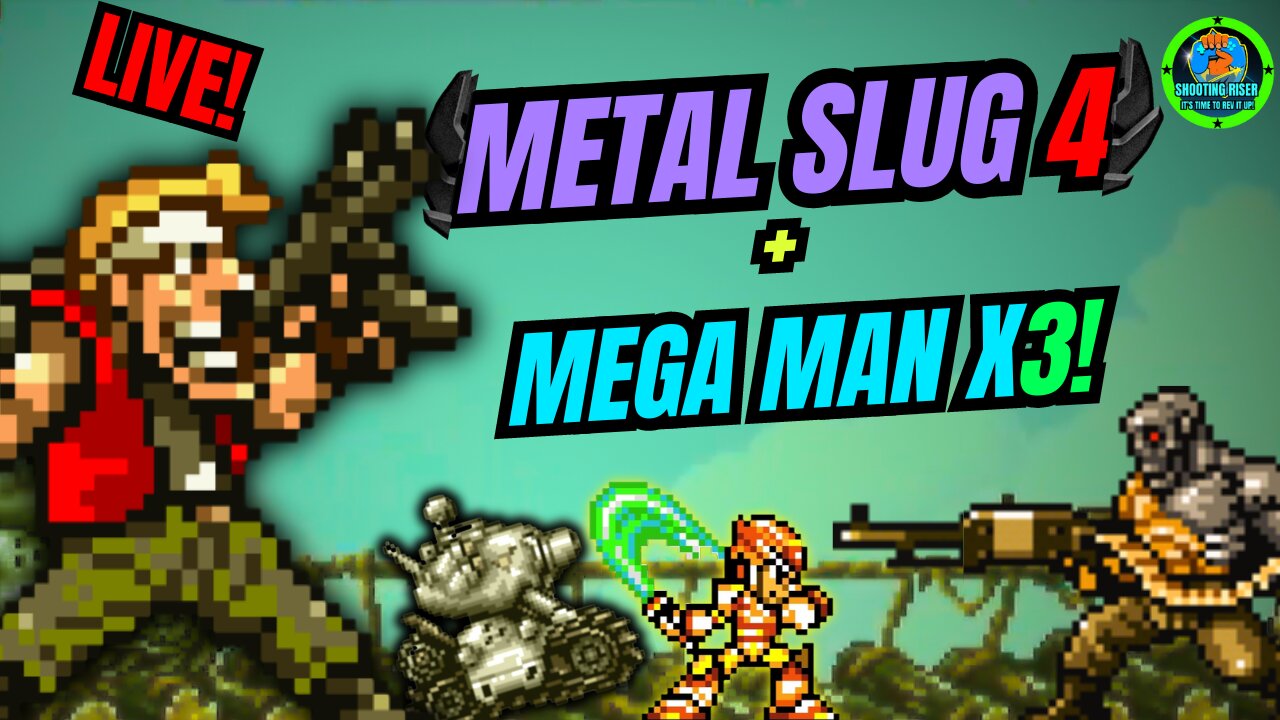 IMPOSSIBLE TO BEAT? Metal Slug 4 + Mega Man X3 #live #metalslug4 #megamanx3