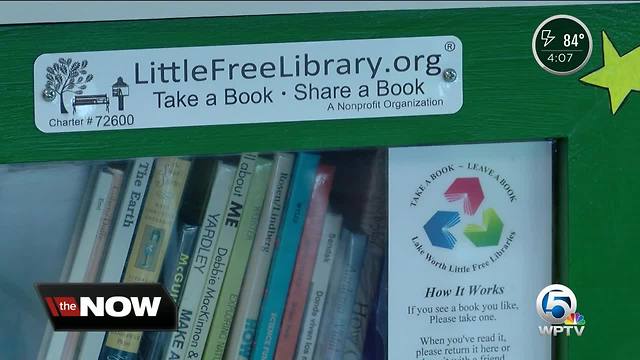 Little Free Library now at PBSO substation in Lake Worth