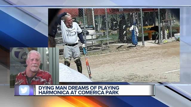Terminally ill man's last wish – to play national anthem at Comerica Park