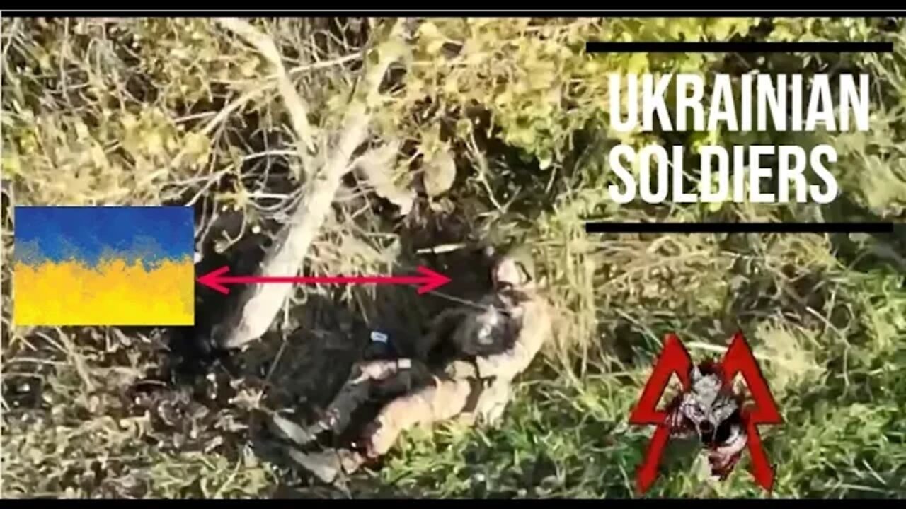 RUSSIAN drone drops EXPLOSIVES on UKRAINIAN soldiers.