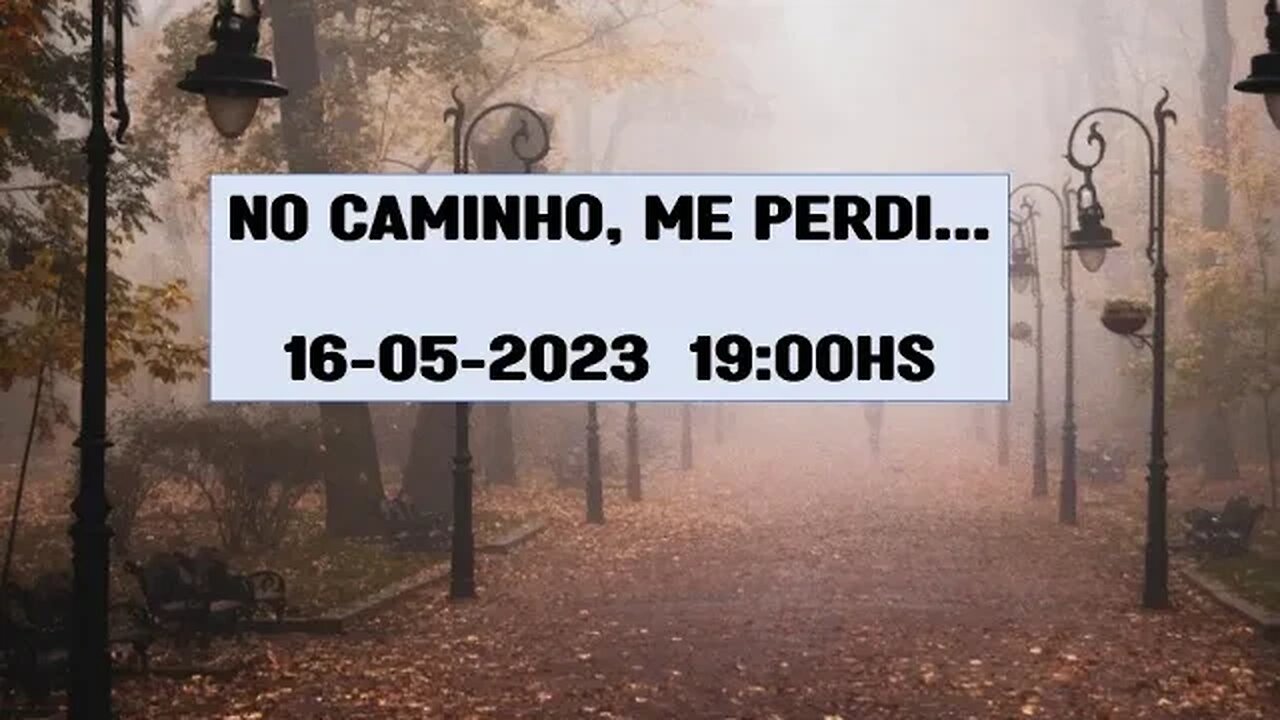 NO CAMINHO, ME PERDI...