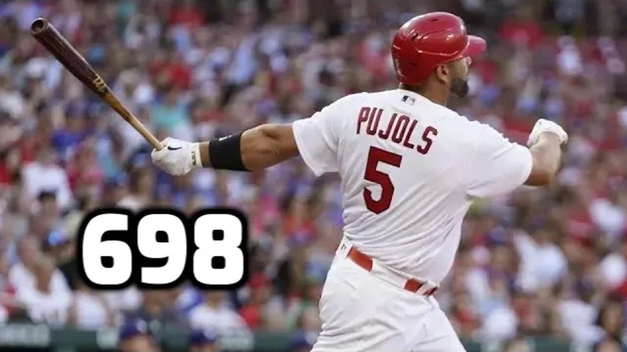 ALBERT PUJOLS HITS HIS 698th!