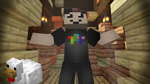 Me and a chicken had a moment | Minecraft