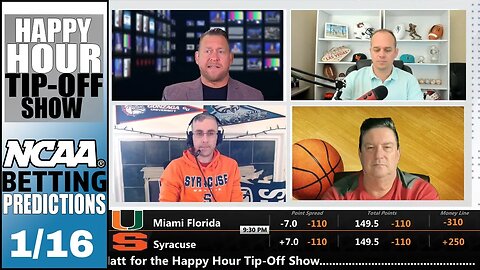 College Basketball Picks, Predictions and Odds | Happy Hour Tip-Off Show for January 16