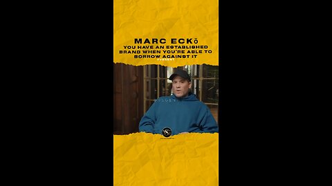 #marcecko You have an established brand when you’re able 2 borrow against it🎥 @ideageneration