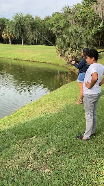 Trying to catch himself