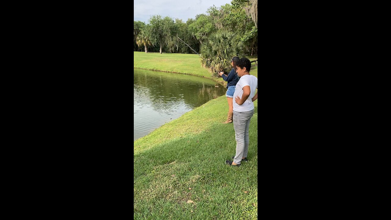 Trying to catch himself