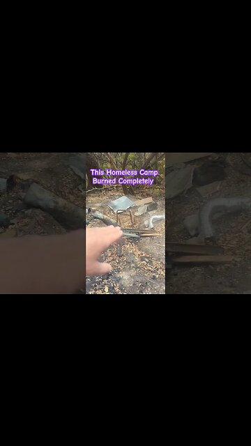 #homeless Camp #burned completely #homelessness #fire #abandonedplaces #camping