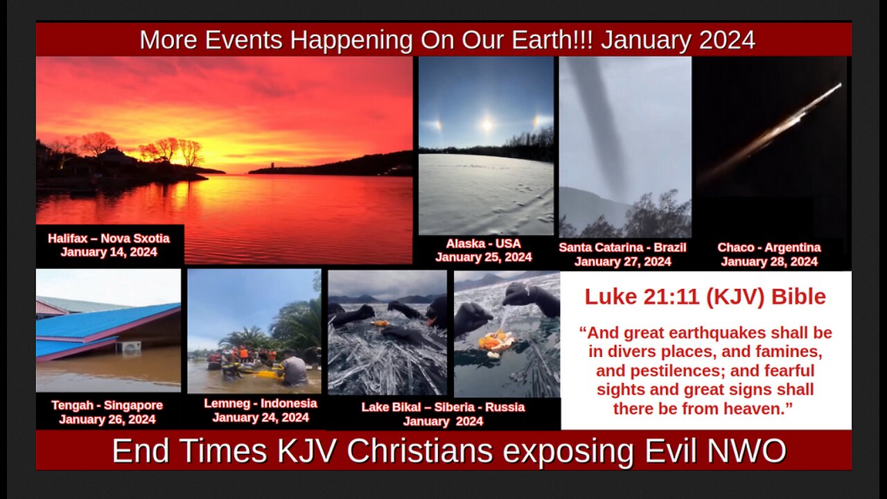 More Events Happening On Our Earth!!! January 2024