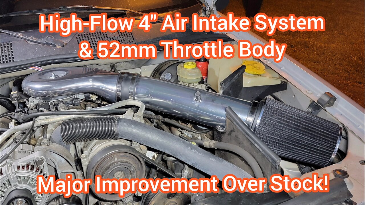 5.2/5.9 V8 High-flow 4" Air-Intake system & 52mm Bored-out Throttle Body = Major Differance!