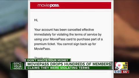 MoviePass members complain of unfair termination