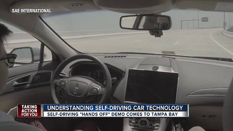 Part of Selmon Expressway shut down for self-driving car demo in Tampa