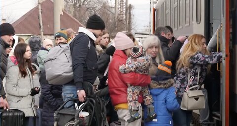 Refugees From Ukraine Flee the War