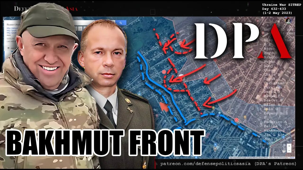 [ Bakhmut ] UKRAINE LAST LINE OF DEFENSE - in the NWW part of city; Ukraine counter offensive begun