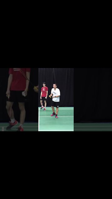 Flick Serve for Badminton Doubles - Coach Hendry Winarto #shorts