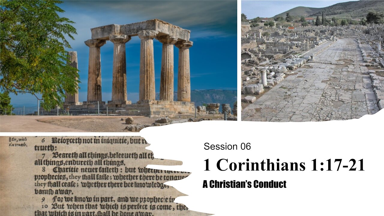 Session 06 | 1 Corinthians 1:17-21