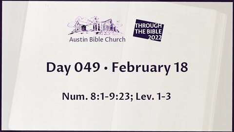 Through the Bible 2022 (Day 049)