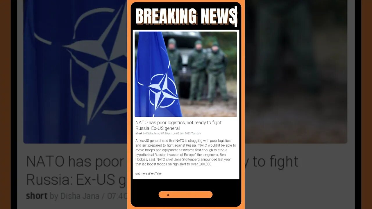 US General Warns: NATO Unprepared for Russian Attack | #shorts #news