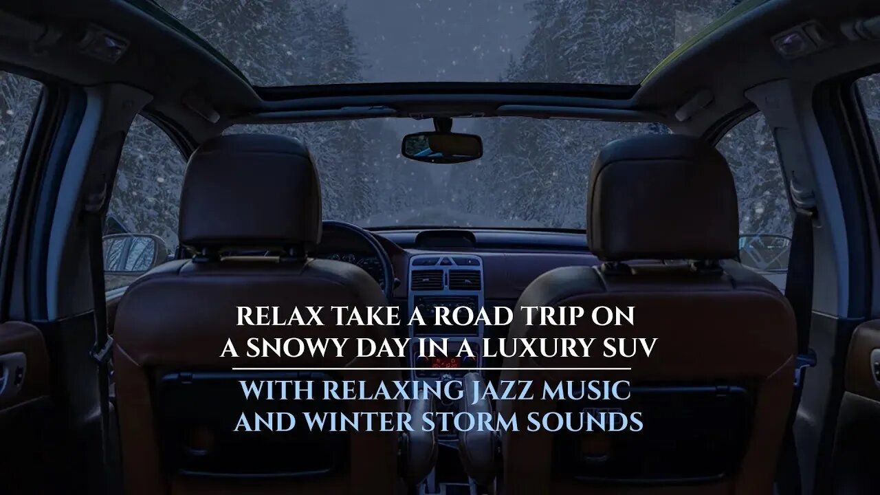 Cozy Winter Ambience ❄ | Relaxing Jazz Music 🎵 And Winter Storm Sounds 4K