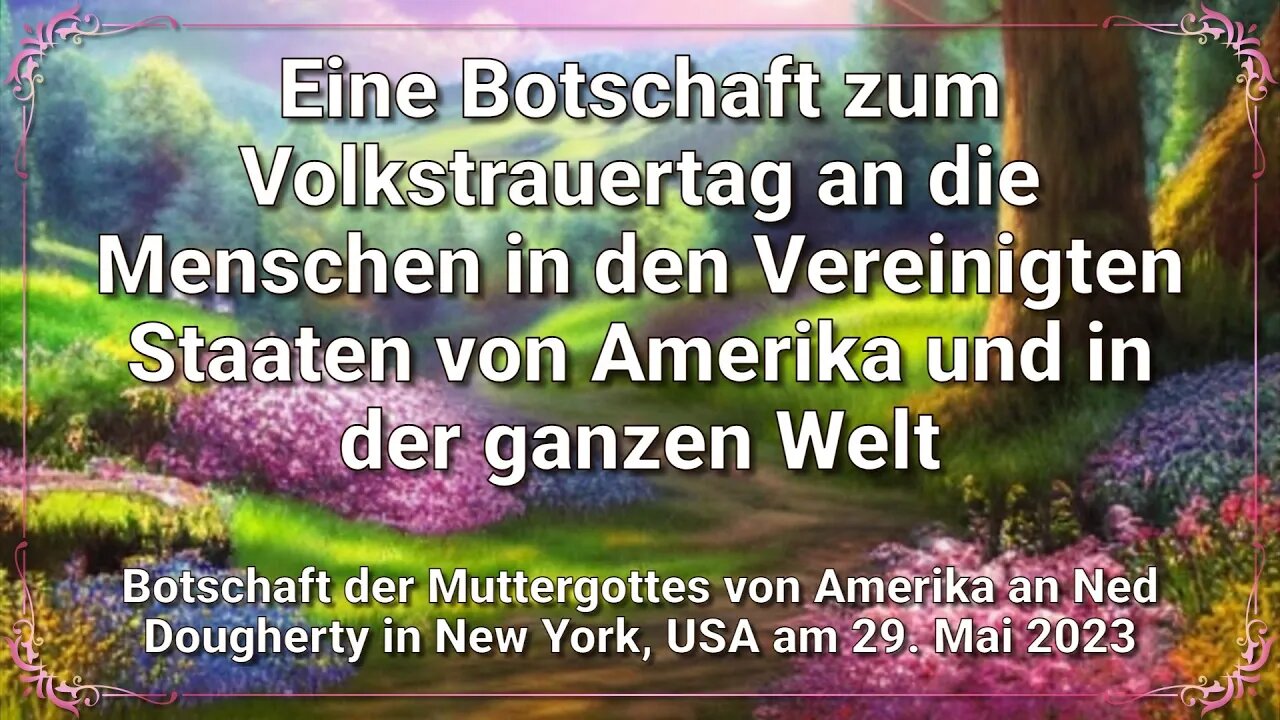 Eine Botschaft zum Volkstrauertag an die Menschen in den Vereinigten Staaten von Amerika und in der…