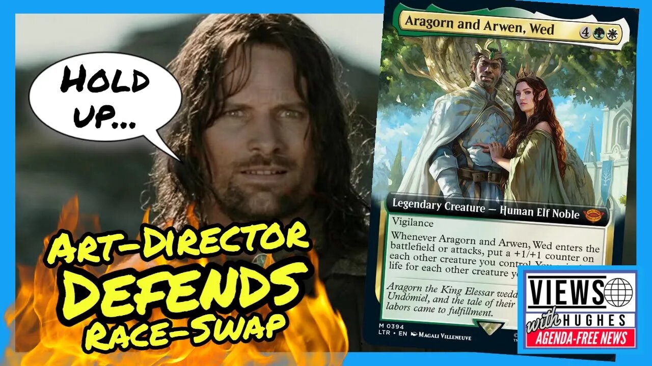 Magic The Gathering's 'LotR' Art Director DEFENDS Race Swap #lotr #woke #tolkien