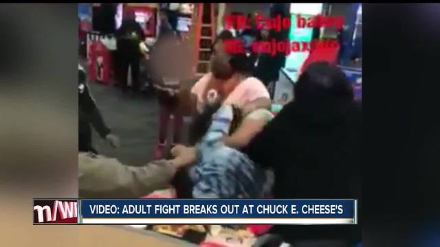 Fight breaks out between two women at Chuck E. Cheese's