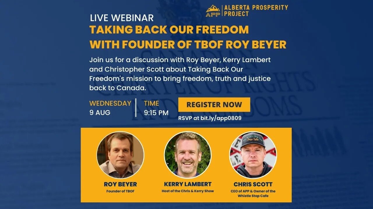 Taking Back Our Freedom with founder of TBOF Roy Beyer