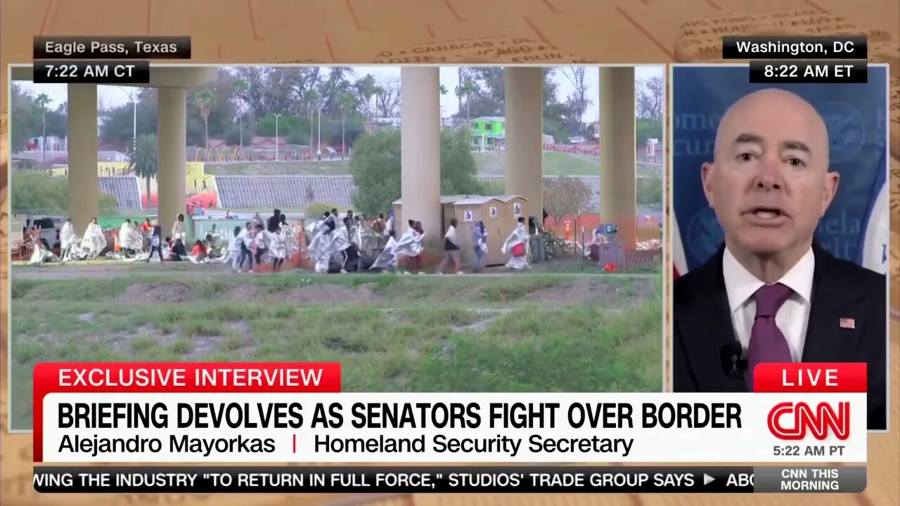 DHS Sec. Alejandro Mayorkas Laughably Claims Biden Has Addressed Border "With Strength From Day One"