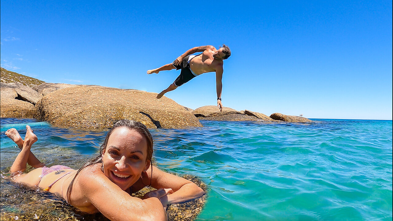 BERRY BAY | CORNY POINT | YORKE PENINSULA | CHRIS GETS GOT! | BEST SWIMMING BEACH!!