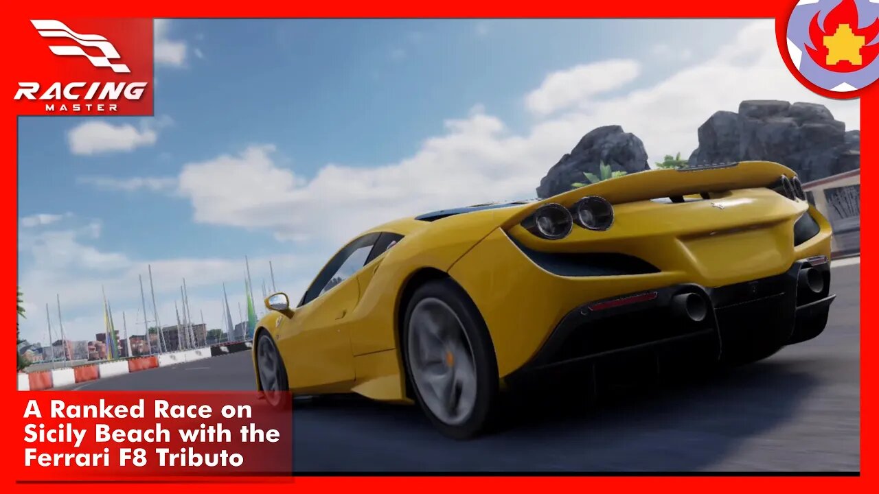 A Ranked Race on Sicily Beach with the Ferrari F8 Tributo | Racing Master