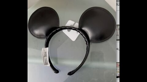 Disney Parks Fake Leather Mickey Mouse Ears Headband #shorts