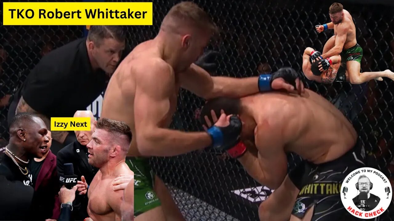 Dricus Du Plessis TKO Robert Whittaker | Israel Adesanya Next