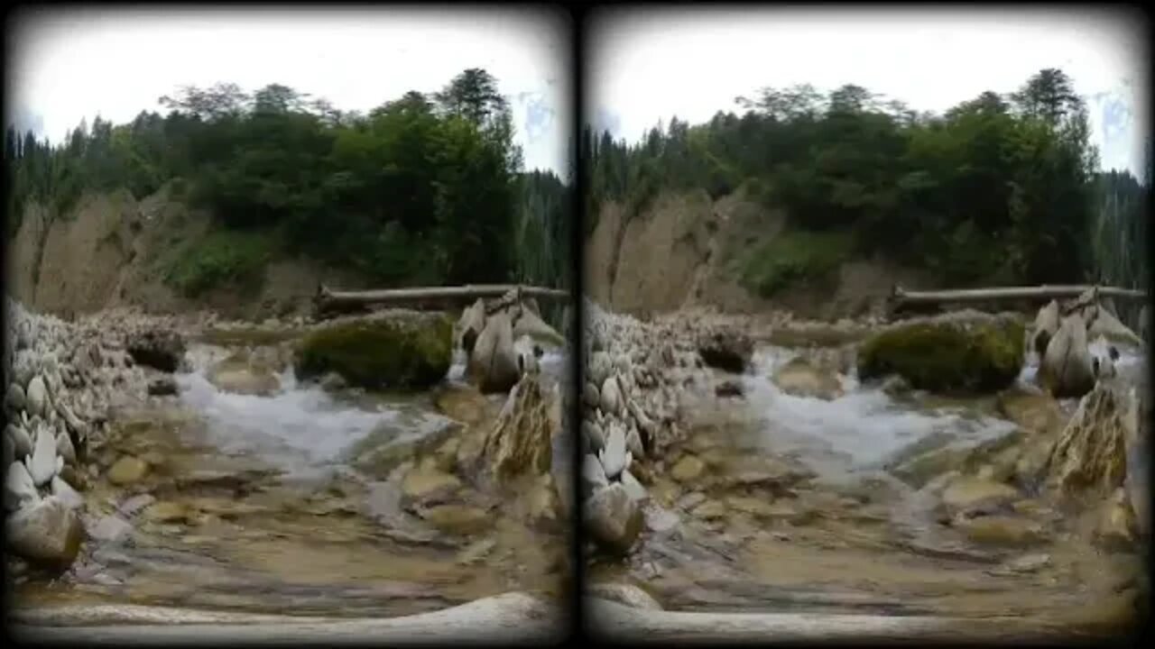 3D + VR180 + Waterfall + Oberallgäu + Bavaria, + People + Relax + made + 4 + Meditation Nature Sound