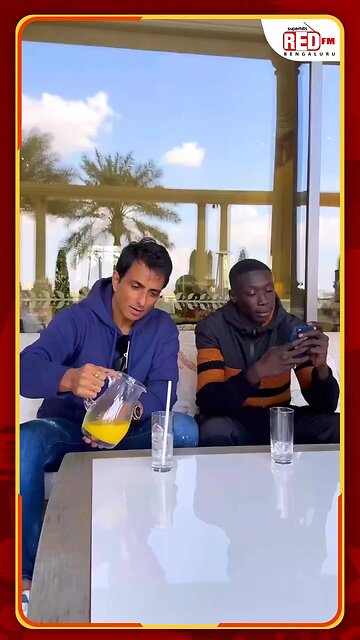 Indian star Sonu sood with khaby