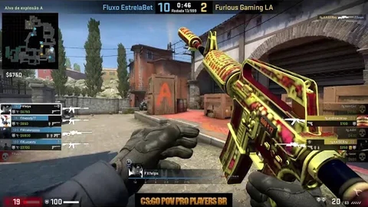 CSGO POV Fluxo felps (23/9) vs Furious (Inferno) @ IEM Dallas 2023 South America Open Qualifier 1