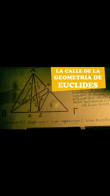 La calle de la geometría de Euclides