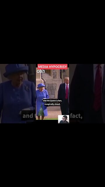 The Hypocrisy Of The Fake Media On This!! Trump And Biden At Buckingham Palace