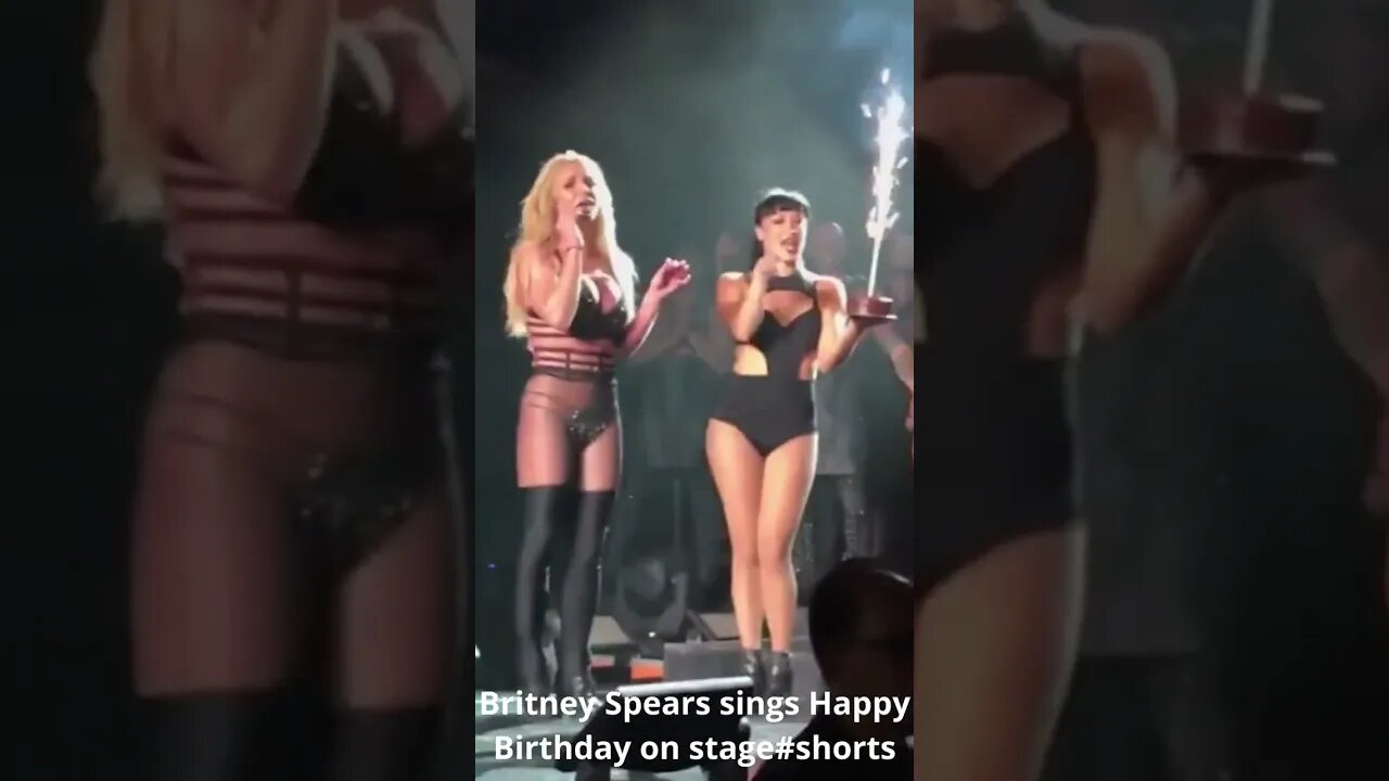 Britney Spears sings Happy Birthday on stage #shorts