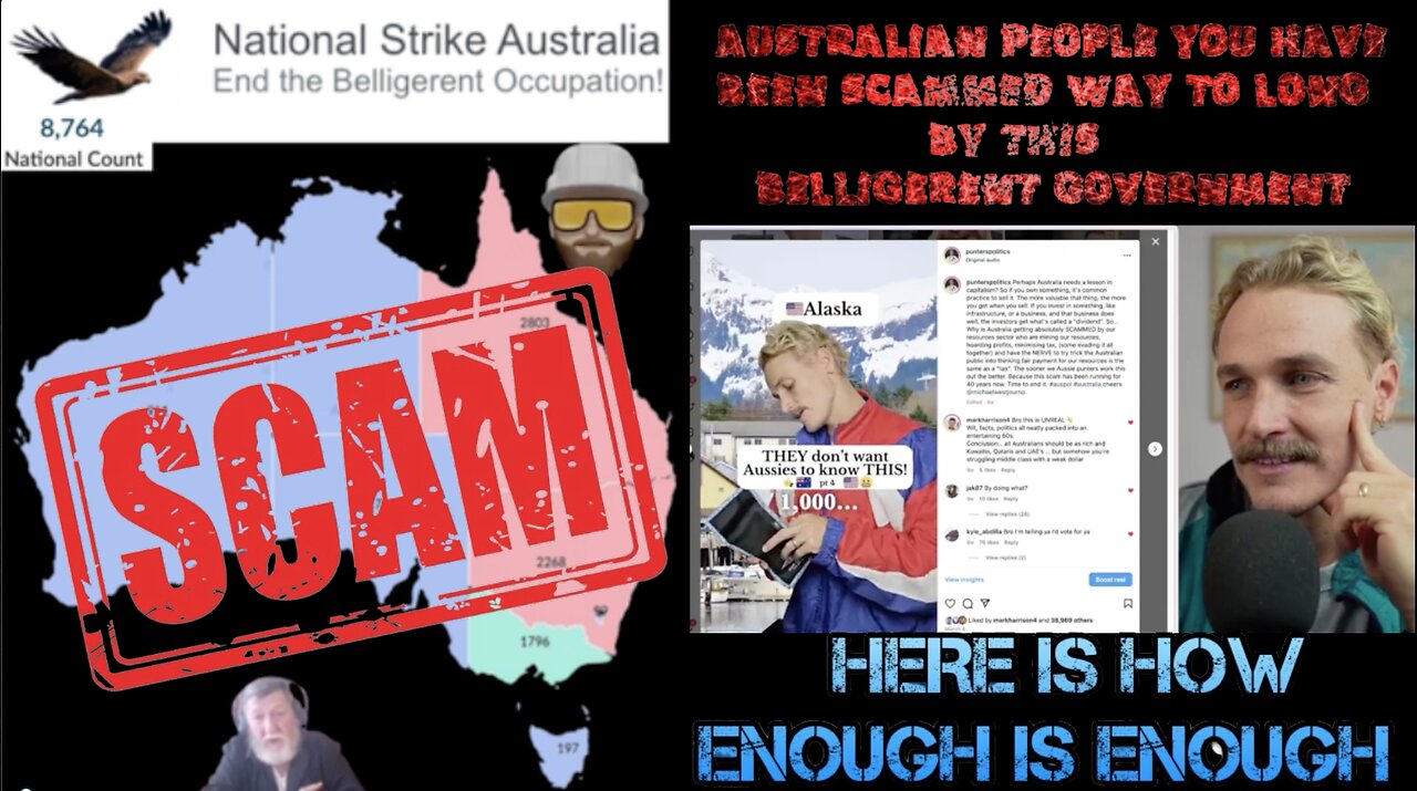 AUSTRALIAN PEOPLE HAVE BEEN SCAMMED WAY TO LONG BY THIS BELLIGERENT GOVERNMENT