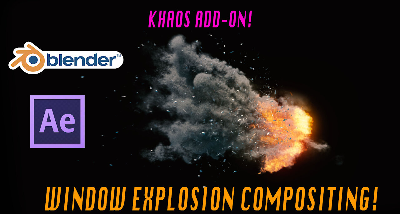 Blender 3d window Explosion Compositing: After Effects Walkthrough