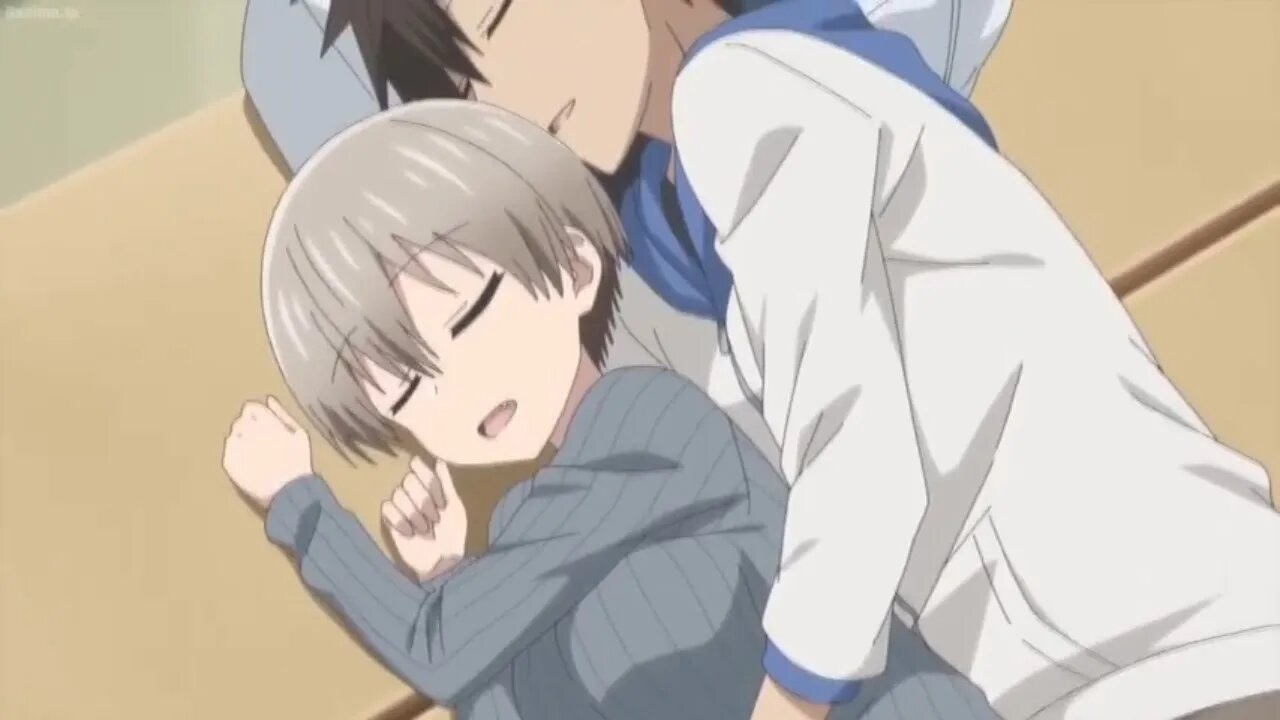 Uzaki and Senpai taking a cute nap together before class | Uzaki chan hangout season 2 ep1