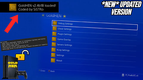 *NEW* GOLD HEN v2.4b18 Update For PS4 Jailbreak FW: 11.00 (by @SiSTRo)