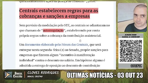 ÚLTIMAS NOTÍCIAS - 03 OUTUBRO 2023