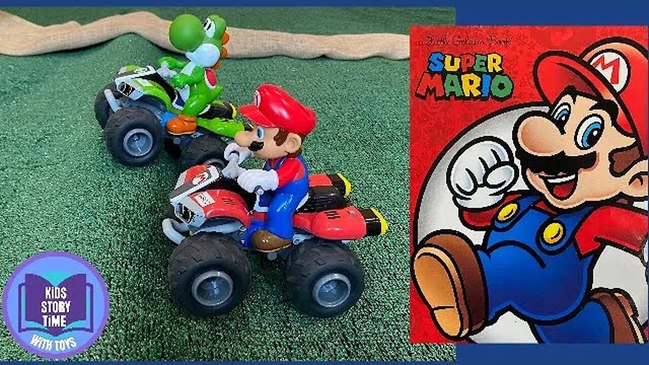 SUPER MARIO YOSHI TOYS RACE CARS READ ALOUD