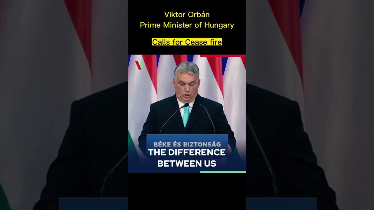 Victor Orban calls for peace | Subscribe for more ----}