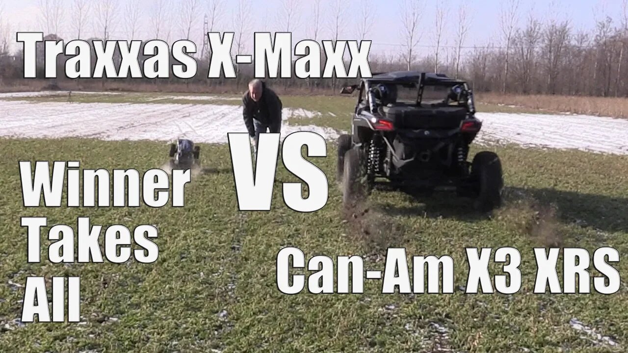 Traxxas X-Maxx Vs Can-Am Maverick X3 XRS in Off-Road Thowdown In The Snow